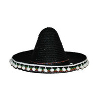 Mexicaanse sombrero kind zwart