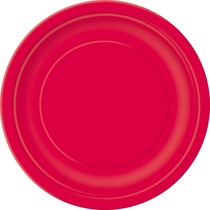 Bordjes Rood 20 Stuks - 18 cm
