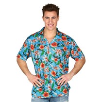 Hawaii Blouse Tropical Blauw