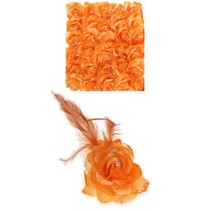 Haarbloem/Broche Roos Oranje