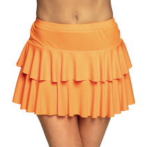 Minirokje Ruffles Oranje