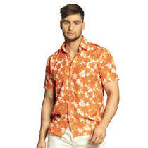 Tropische Hawaii Blouse Oranje