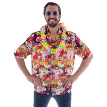 Party Blouse Hawaii Colorful Flowers