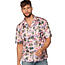 Hawaiiblouse Flamingo Roze Man