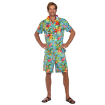 Kostuum Hawaii Blauw Heren