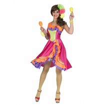 Caribisch Carnaval Kleuren Jurkje Vrouw