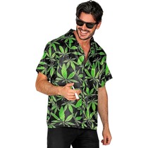 Blouse met Cannabis Print