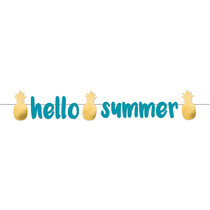 Letterbanner 'Summer Vibes' Ananas