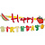Letterslinger Happy Birthday Fruit (3m)