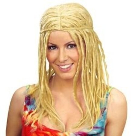 Pruik Jamaica met dreadlocks blond