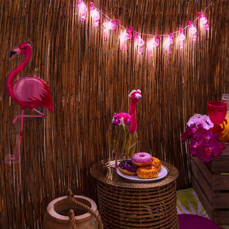 Led-lichtslinger Flamingo (1,4m)