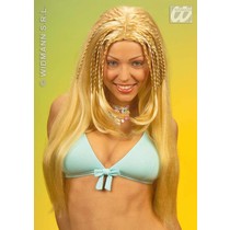Pruik Beach Girl blond