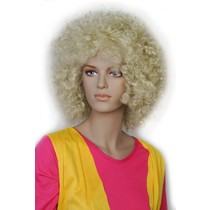 Afro Pruik Blond Barkley