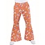 Hippie broek Paisley bruin/oranje