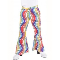 Hippie broek rainbow waves man