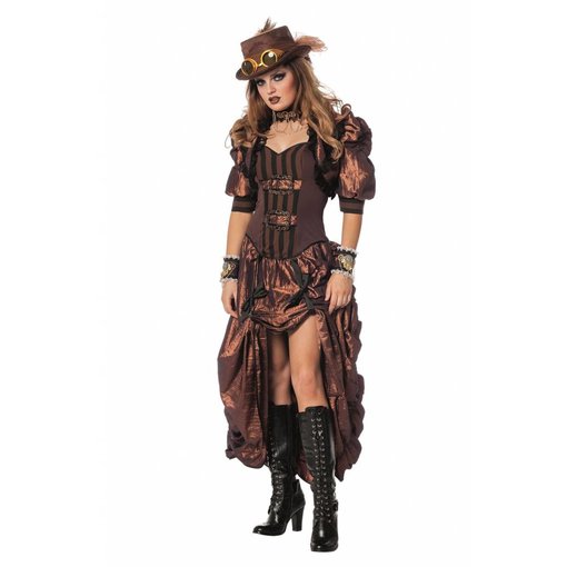 Steampunk outfit dames luxe
