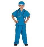 Blauwe dokerskostuum kind