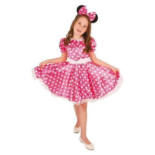 Minnie mouse kostuum kind roze