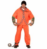 Oranje gevangenis kostuum met tattoo's