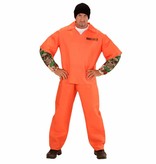 Oranje gevangenis kostuum met tattoo's