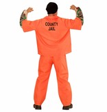 Oranje gevangenis kostuum met tattoo's