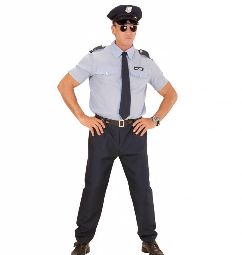 Internationaal Politie kostuum man afbeelding