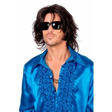 Stoere herenpruik bruin