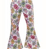 Hippie broek mexican skull man