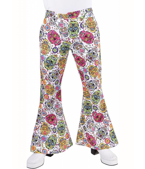 Hippie broek mexican skull man