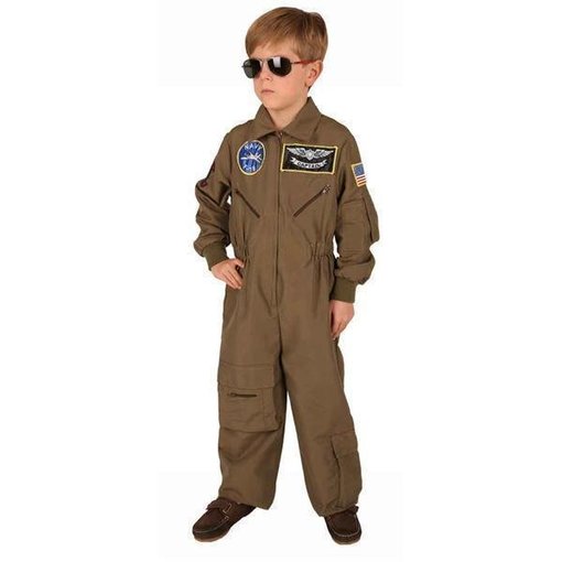 Kostuum gevechtspiloot kind