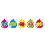 Vlaggenlijn ballonnen 40 jaar