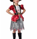 Piratenmeisje Esmee bordeaux