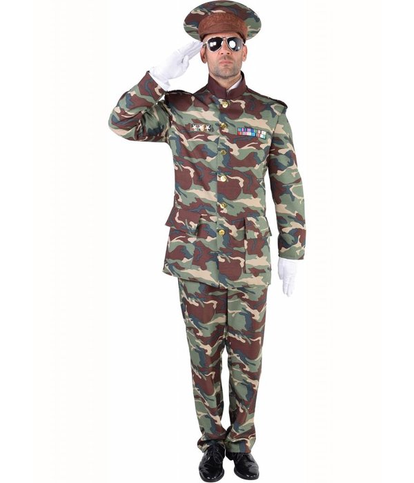 Officier kostuum camouflage