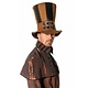 Hoed steampunk XL bruin/zwart