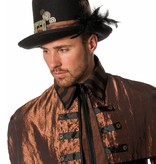 Steampunk hoed met veren