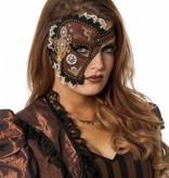 Luxe halve masker steampunk