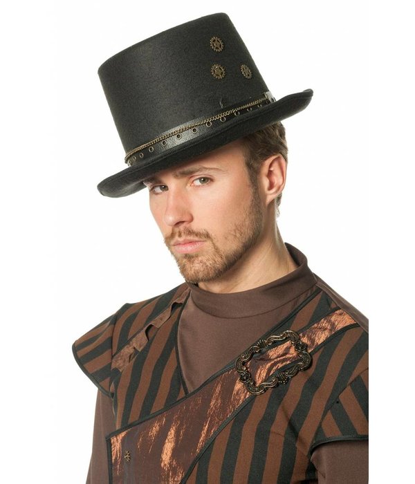 Hoed steampunk tandwielen