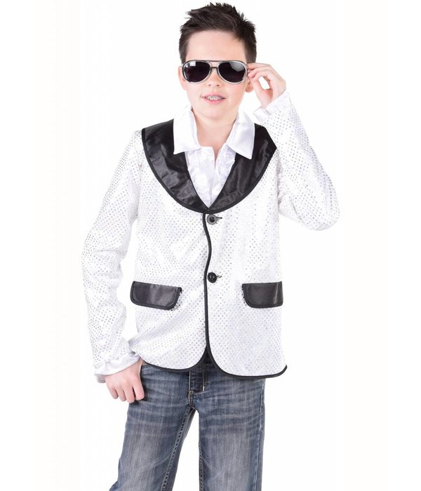 Colbert wit pailletten kind