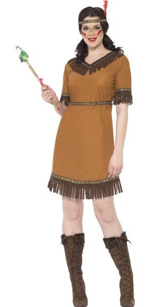 Indian Maiden kostuum vrouw afbeelding
