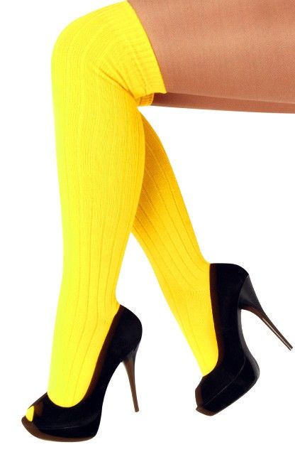 Kniekousen fluor geel afbeelding