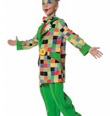 Funky clown jongen kostuum