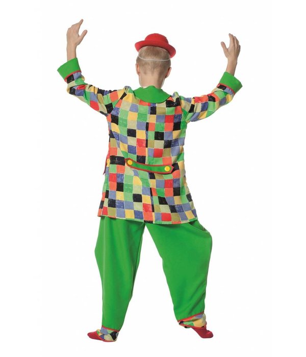 Funky clown jongen kostuum