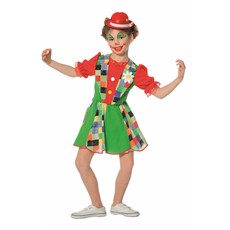 Funky Clown meisjes kostuum