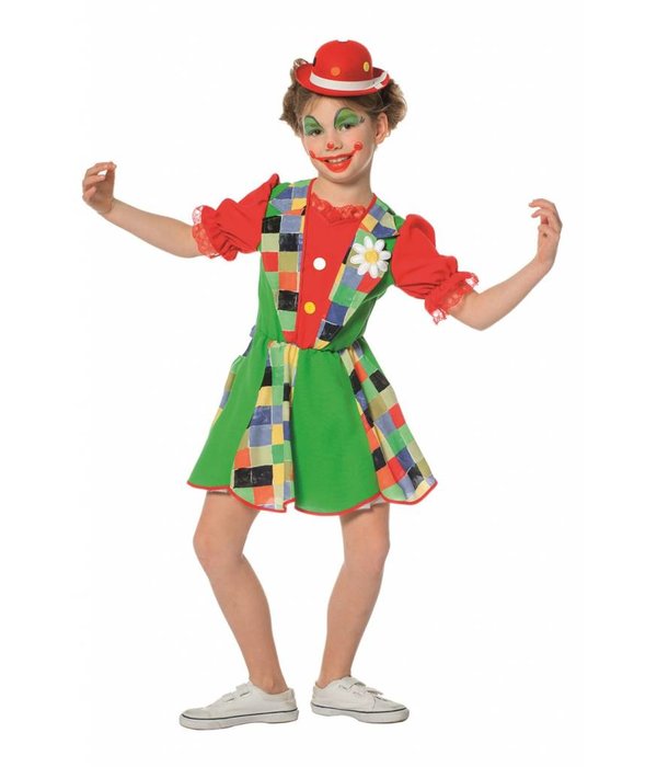 Funky Clown meisjes kostuum