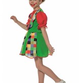 Funky Clown meisjes kostuum
