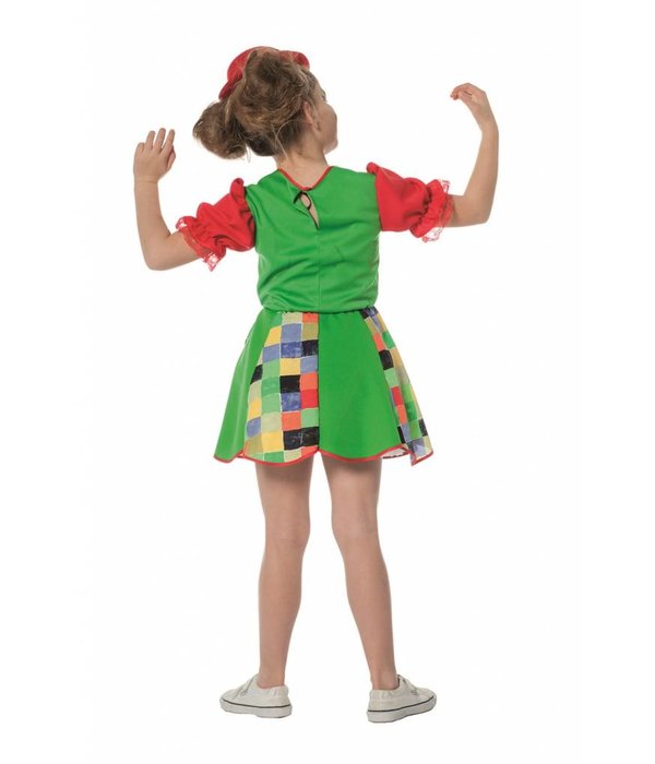 Funky Clown meisjes kostuum