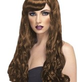 Desire pruik lang bruin