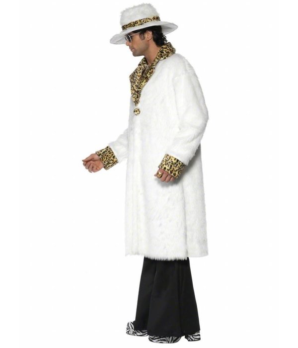 Pimp kostuum wit luipaard