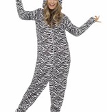 Zebra carnavalspak man/vrouw