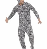 Zebra carnavalspak man/vrouw
